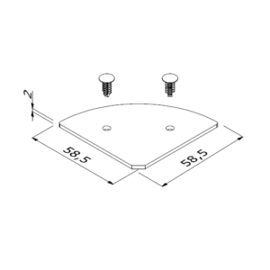 ALUVISION C90-corner end piece