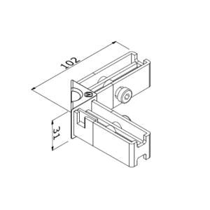 Step joining set 90° V X