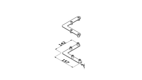 ALUVISION Connecteur 4P 90° LS30 C