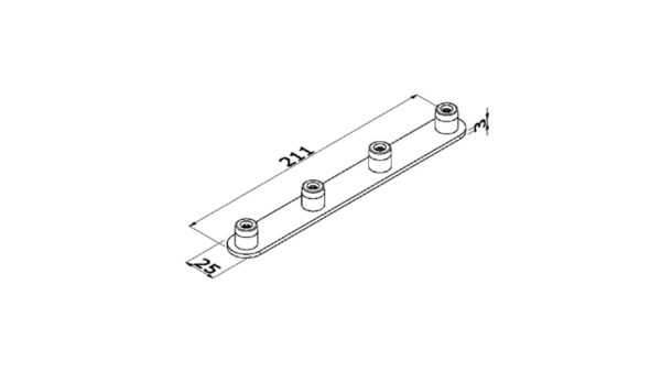 ALUVISION Connecteur 4P 180° LS30 C