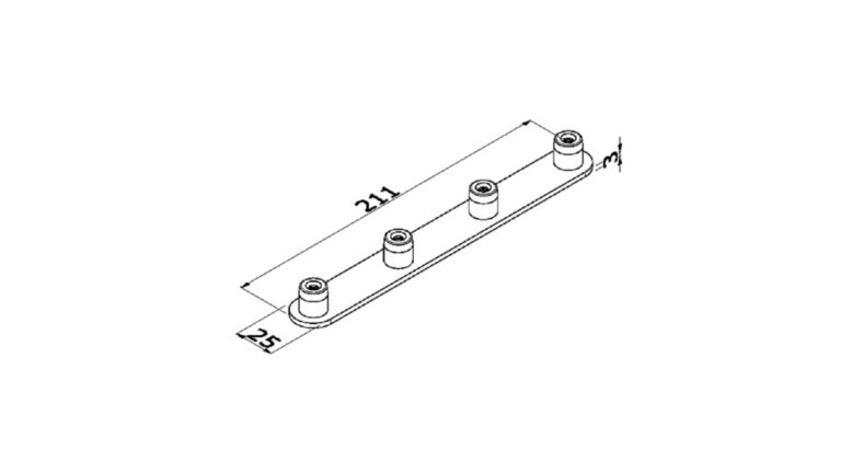 ALUVISION Connecteur 4P 180° LS30 C