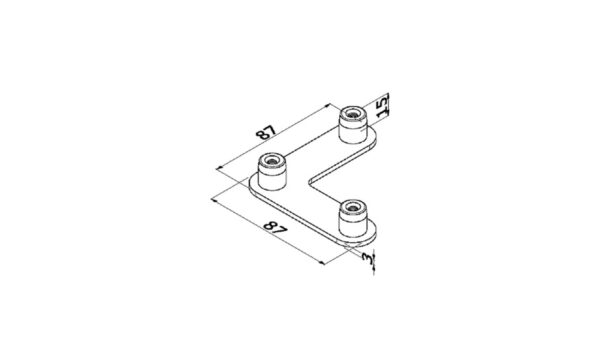 ALUVISION Connecteur 3P 90° LS30 C