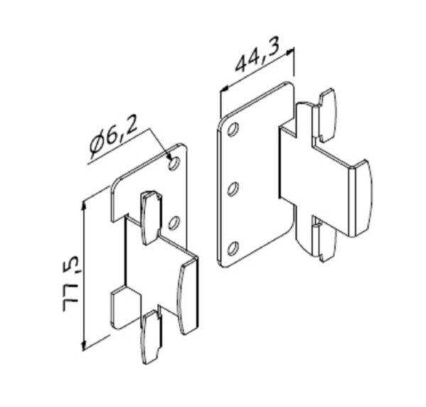 ALUVISION Basic 55 A3 mounting Set Z