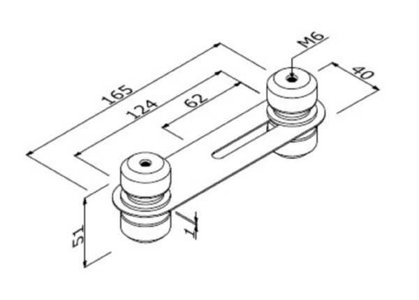 ALUVISION Connecteur 2P var LS double I