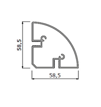 ALUVISION C90 Corner A1 profile