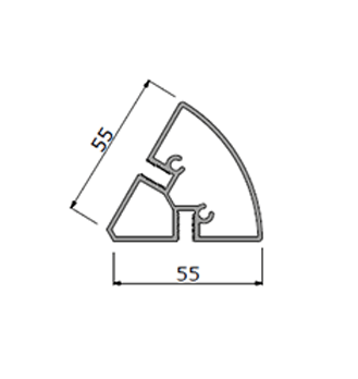 ALUVISION C120 Corner A1 profile