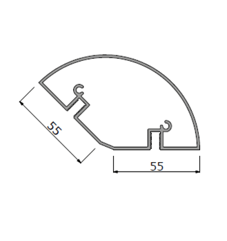 ALUVISION C45-corner A1 profile